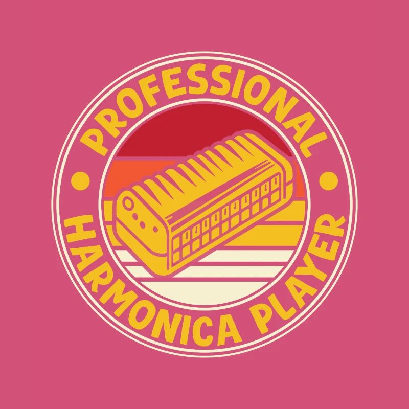 Funny Harmonica Player Professional Harmonica