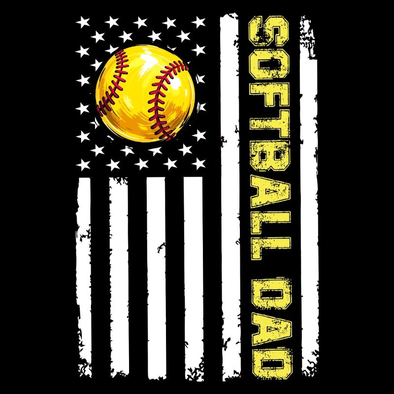 Camo Softball Papa PNG, Vaderdagontwerp
