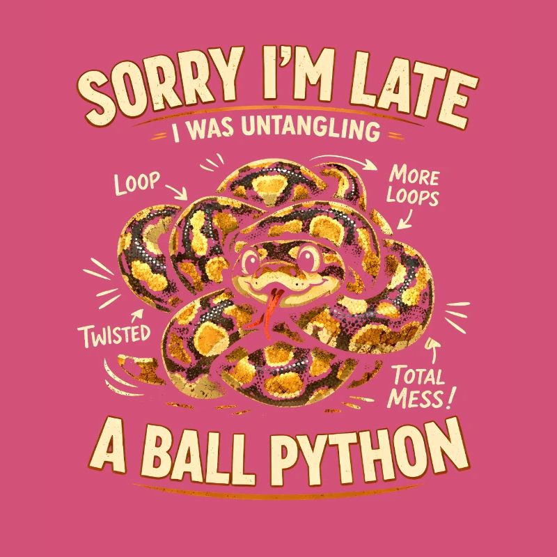 Trop tard à cause du python royé | Humour de serpent