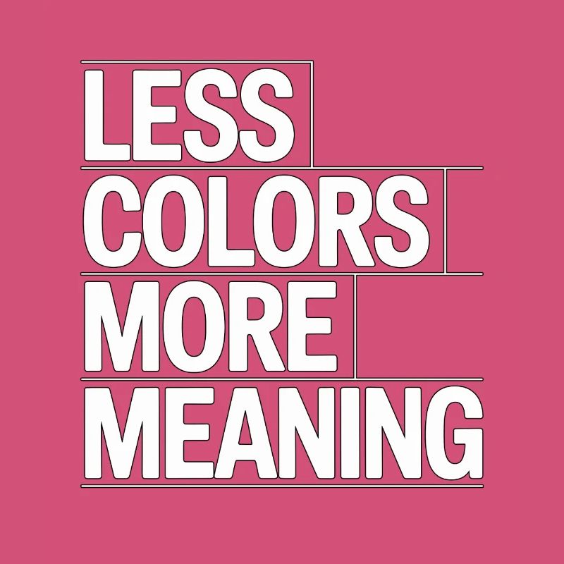 Designer de logos Moins de couleurs Plus créatif Designer