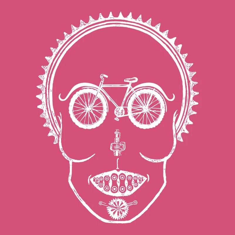 Conception d’illusion optique de crâne de vélo