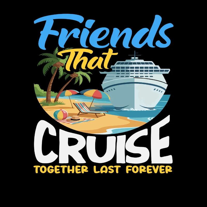 Des amis croisent ensemble en voyage de vacances