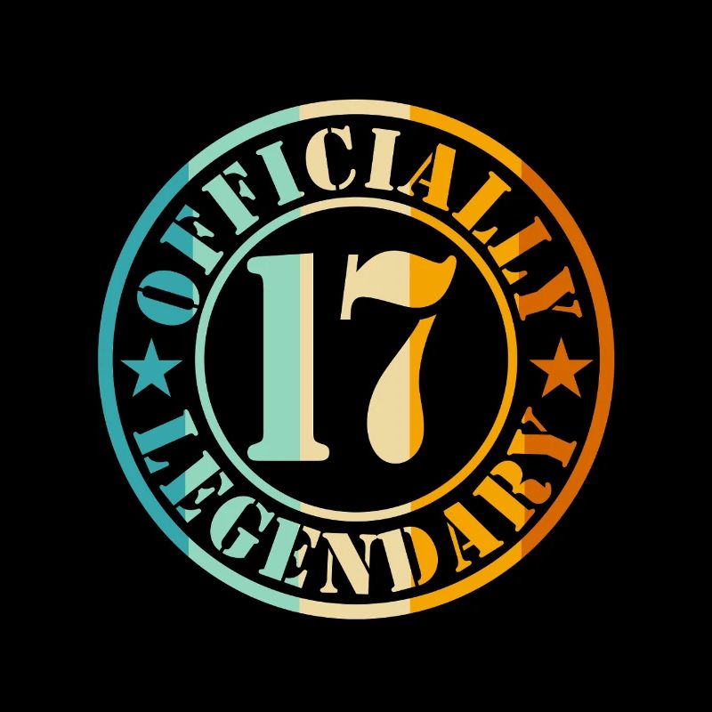 17. Geburtstag Junge Mädchen Legende Level 17