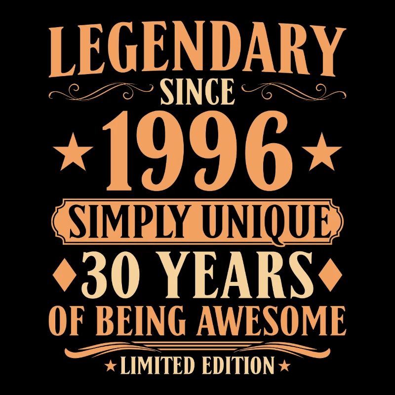 Legendary since 1996 - 30. Geburtstag Vintage