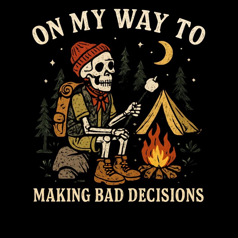 Humour de camping en route vers de mauvaises décisions