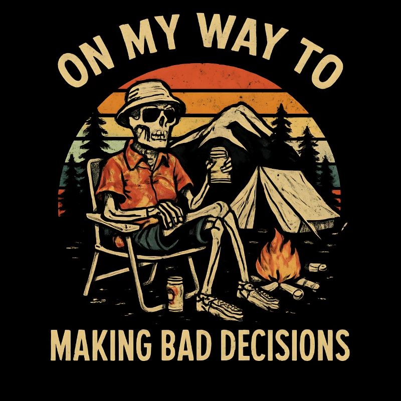 Humour de camping en route vers de mauvaises décisions