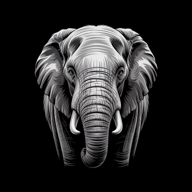 Éléphant tête d’éléphant