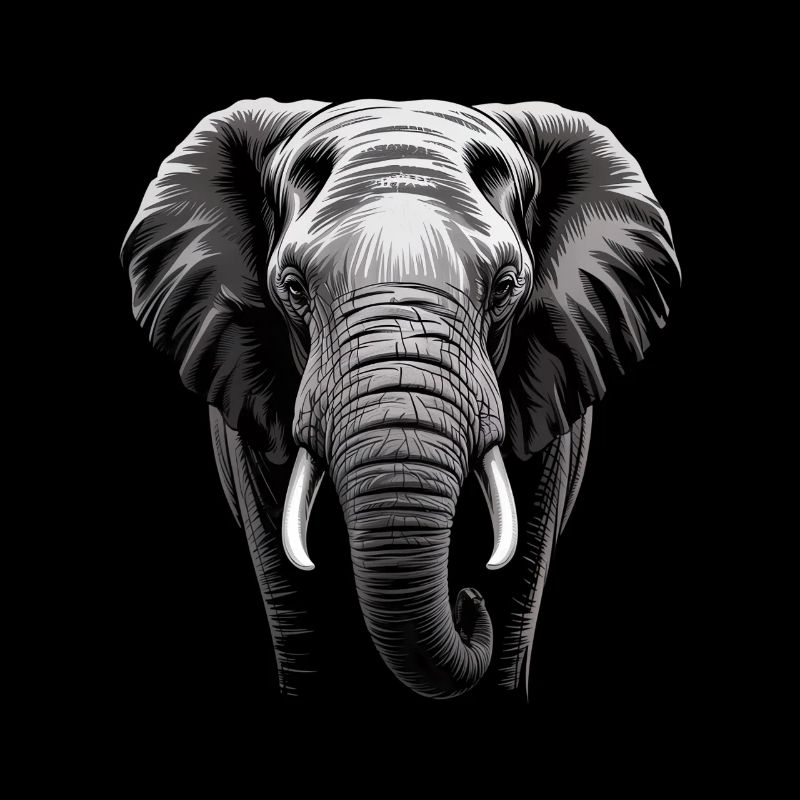 Éléphant tête d’éléphant
