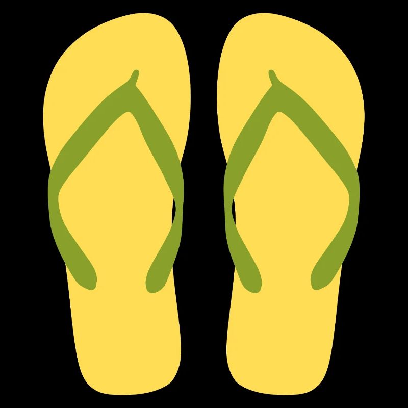 Sonnengelbe Flipflops