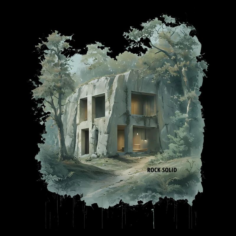 ROCK SOLID – Skizze der modernen Höhlenarchitektur
