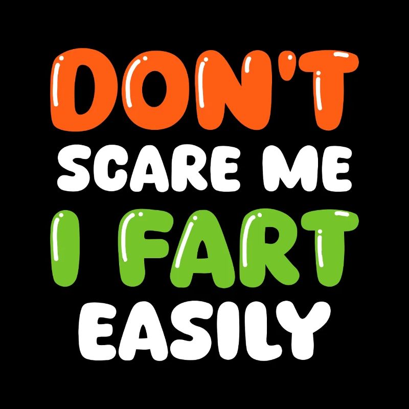 Don’t I Fart Funny Bubble Letter Typography Art