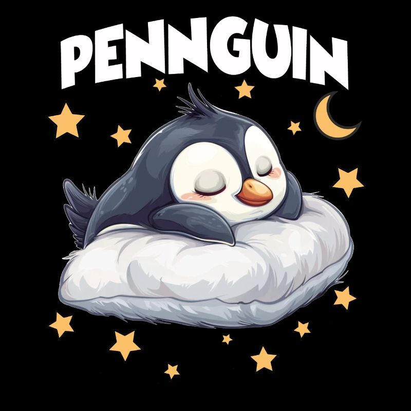 Penguin Pingouin Pyjama du matin Grognon Lève-tard-là