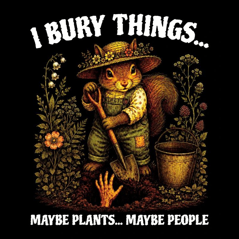 J’enterre des choses, peut-être planter des écureuils