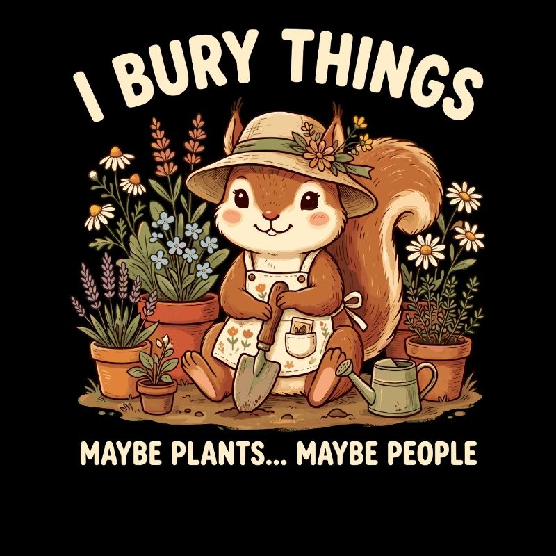J’enterre des choses, peut-être planter des écureuils
