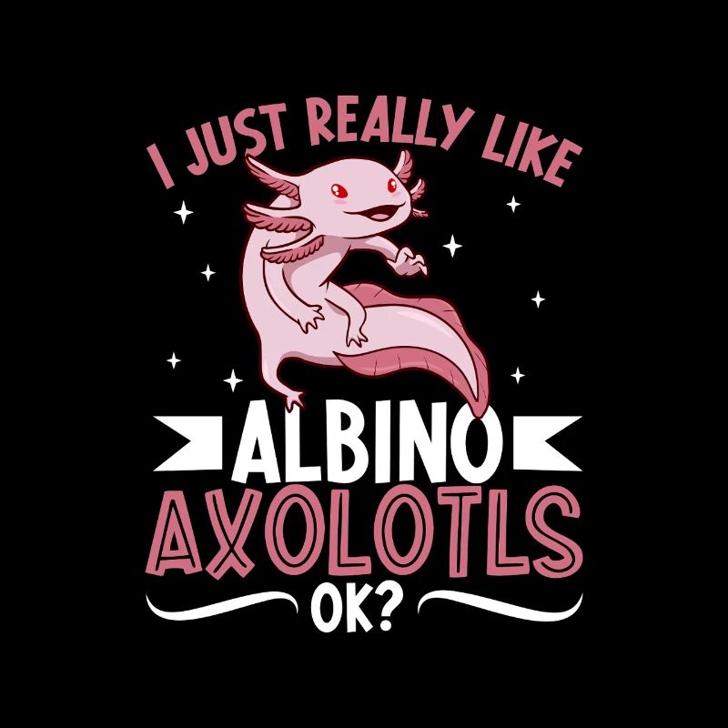 J’adore mon axolotl albinos
