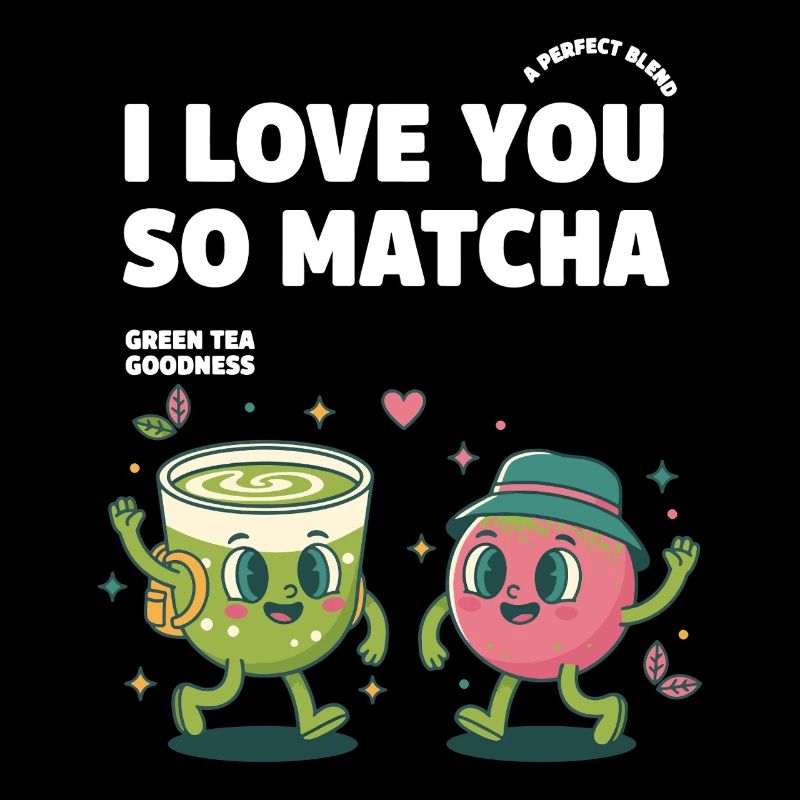 Ich liebe dich so sehr Matcha Grüner Tee Leckerkeit Matcha