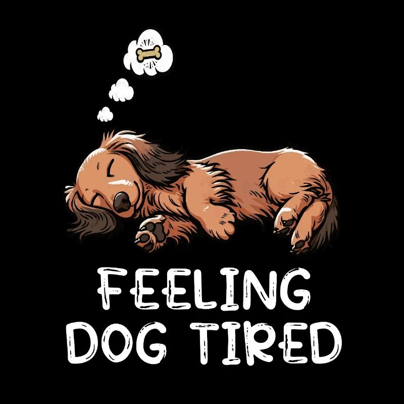 Se sentir fatigué par chien Teckel