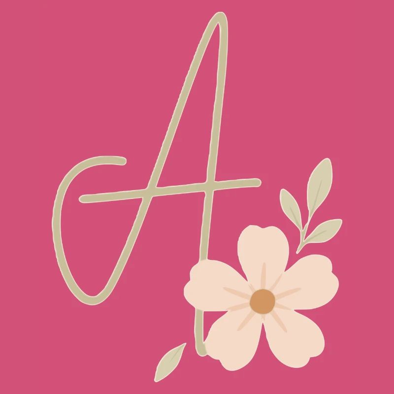 Monogramm Eine Blüte