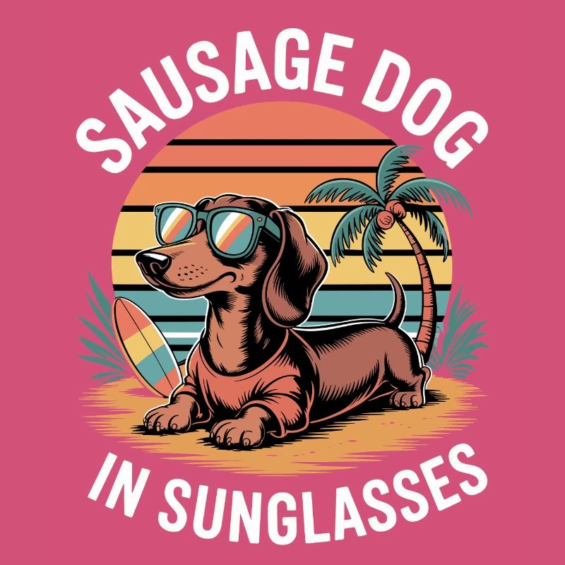 Beach Dachshund