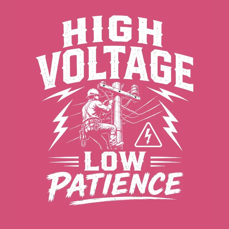 Lineman Dad Power Line Work Motif