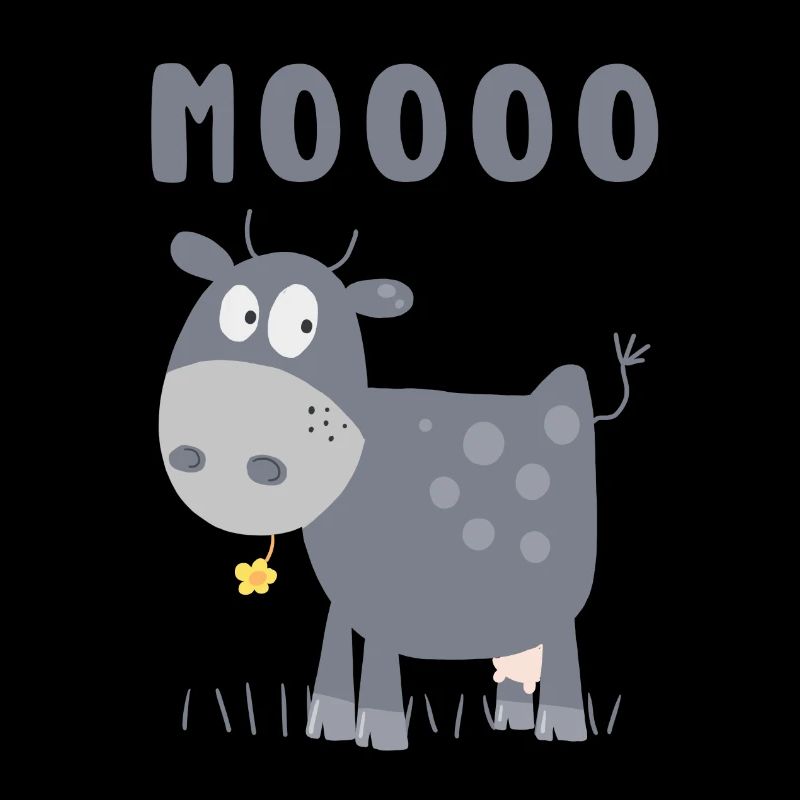 Mooo Kuh Comic Rind Bauernhoftier Comic