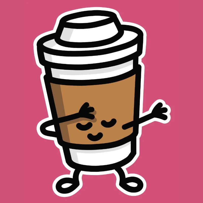 Dab / dabbing cardboard coffee cup