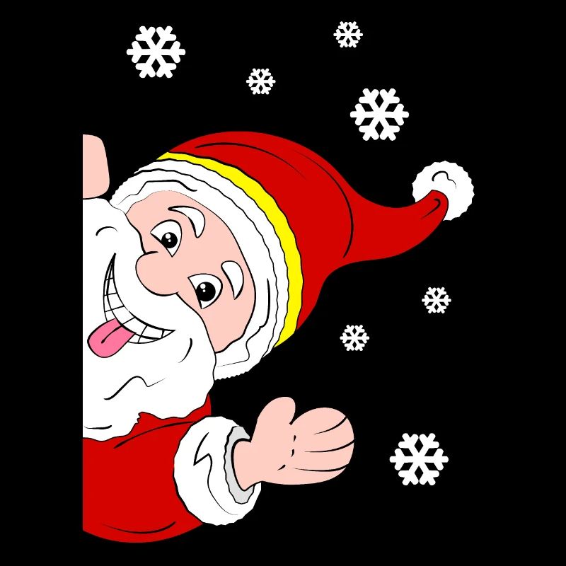 Joyeux Père Noël Salutation à la neige