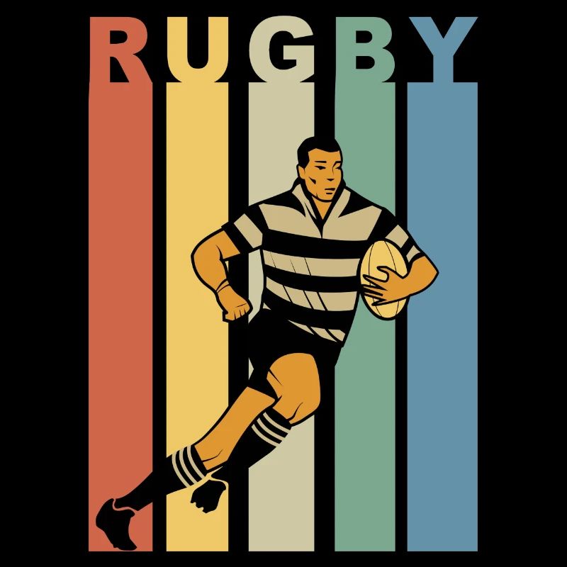 Retro rugby rugby player