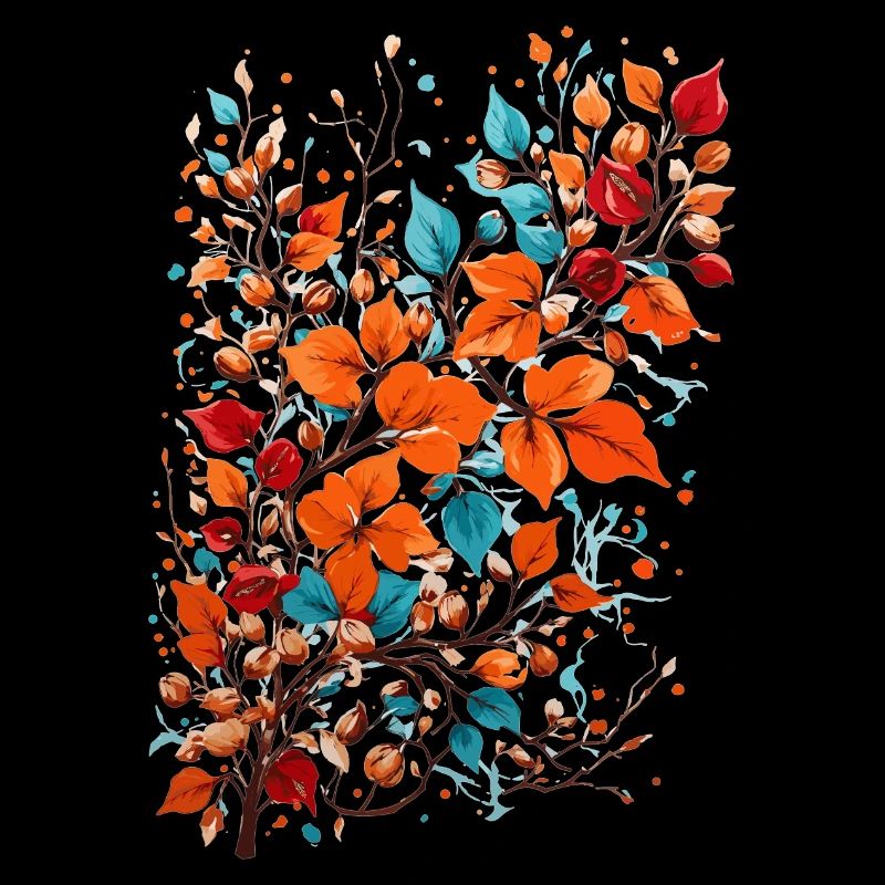 Fleurs d’automne aux noix