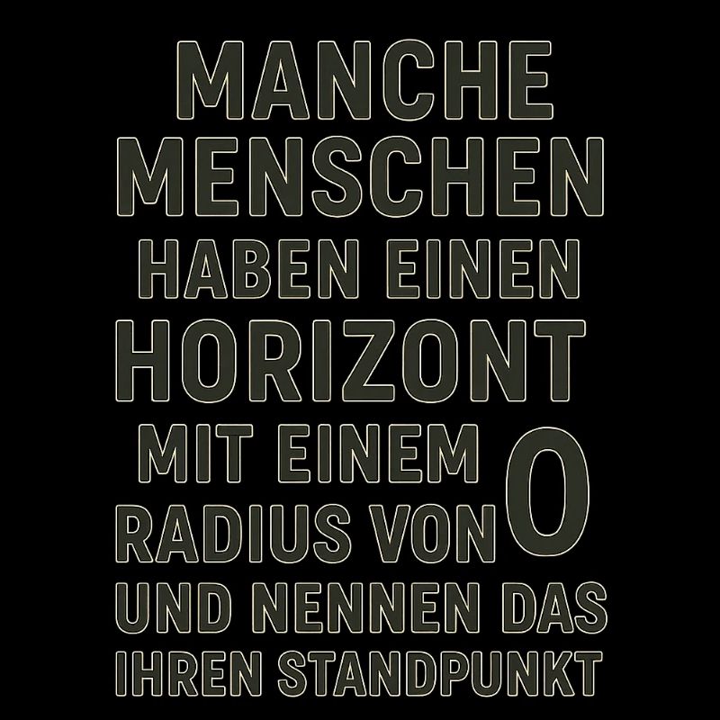 Nullradius-Horizont Standpunkt Spruch