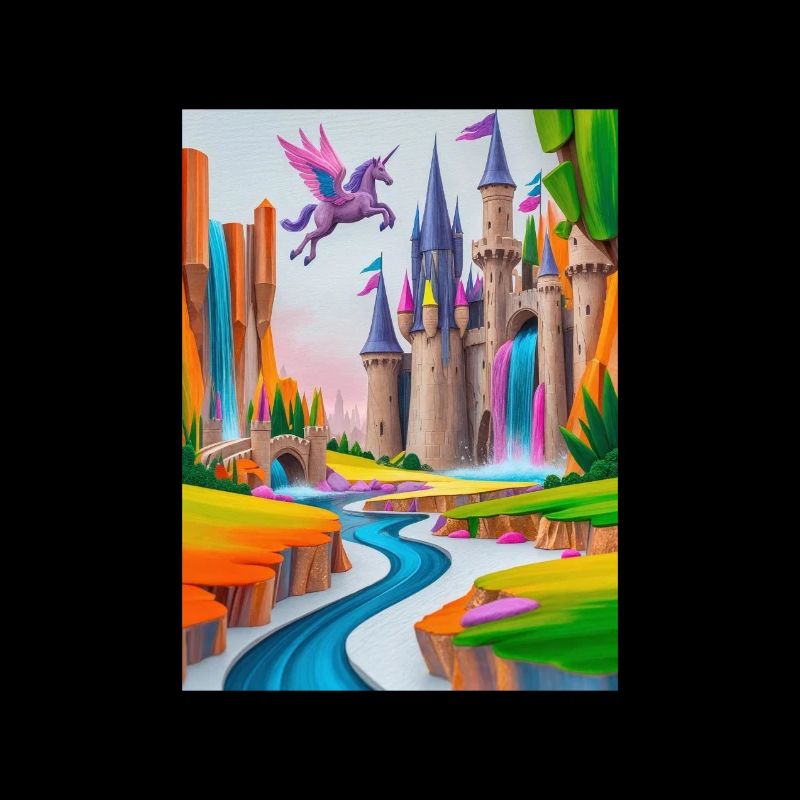 Enchanted Castle Multicolored Fantasy