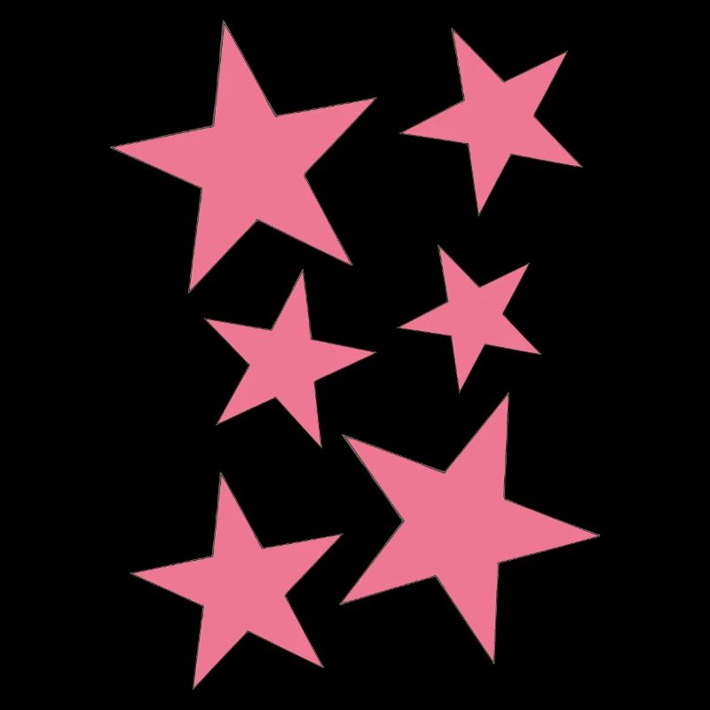 Bright Pink Star Pattern on Clothing
