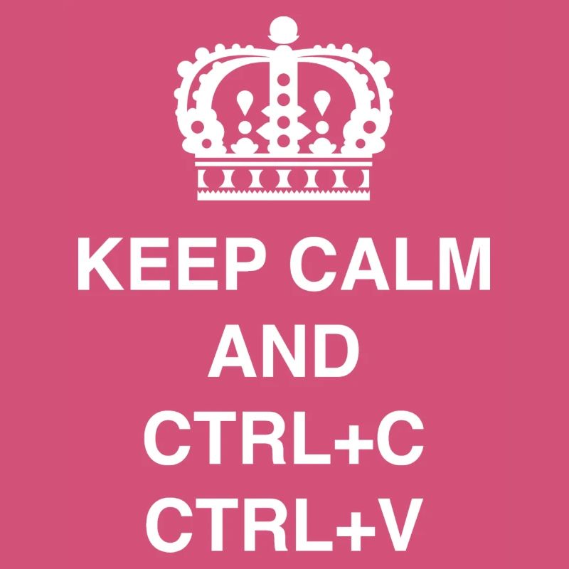 T-shirts de classe Keep calm et CTRL+C CTRL+V