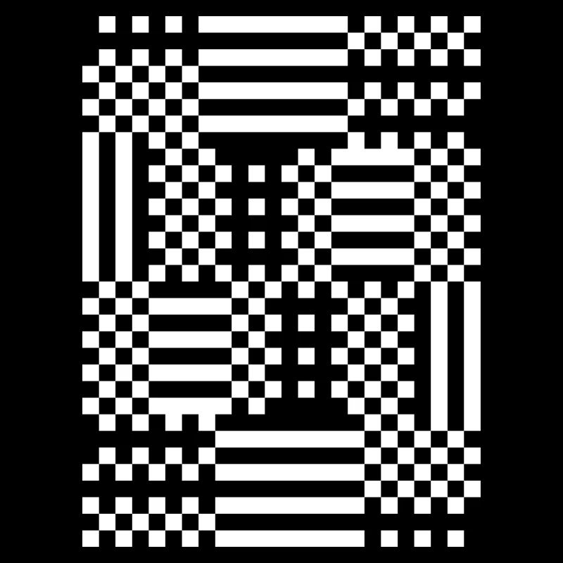 GridFlux Monochrome Optical Pattern