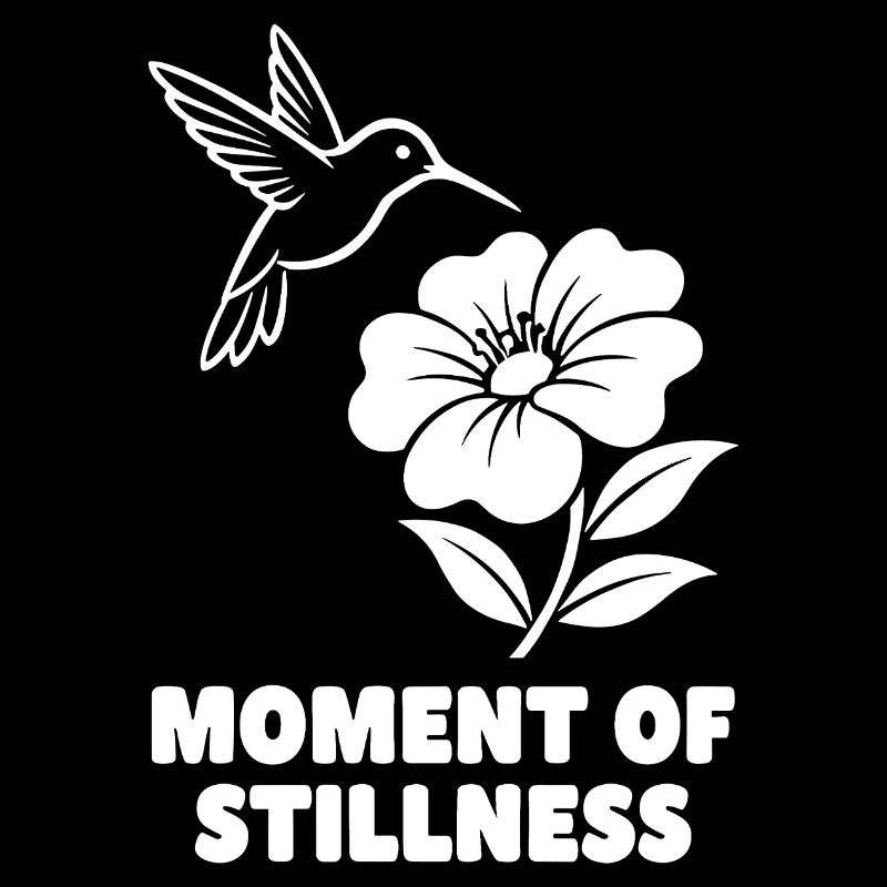 Moment de silence Colibri et Fleur
