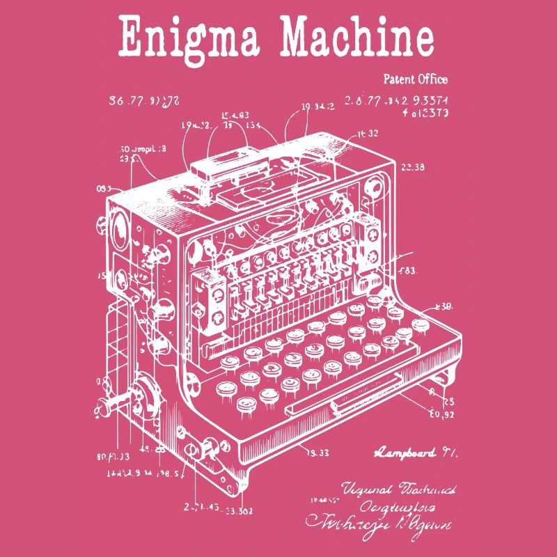 Plan de la machine Enigma