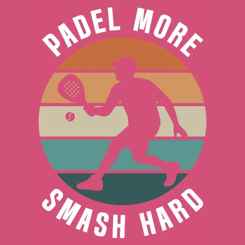 Padel Plus Smash Hard Retro Design