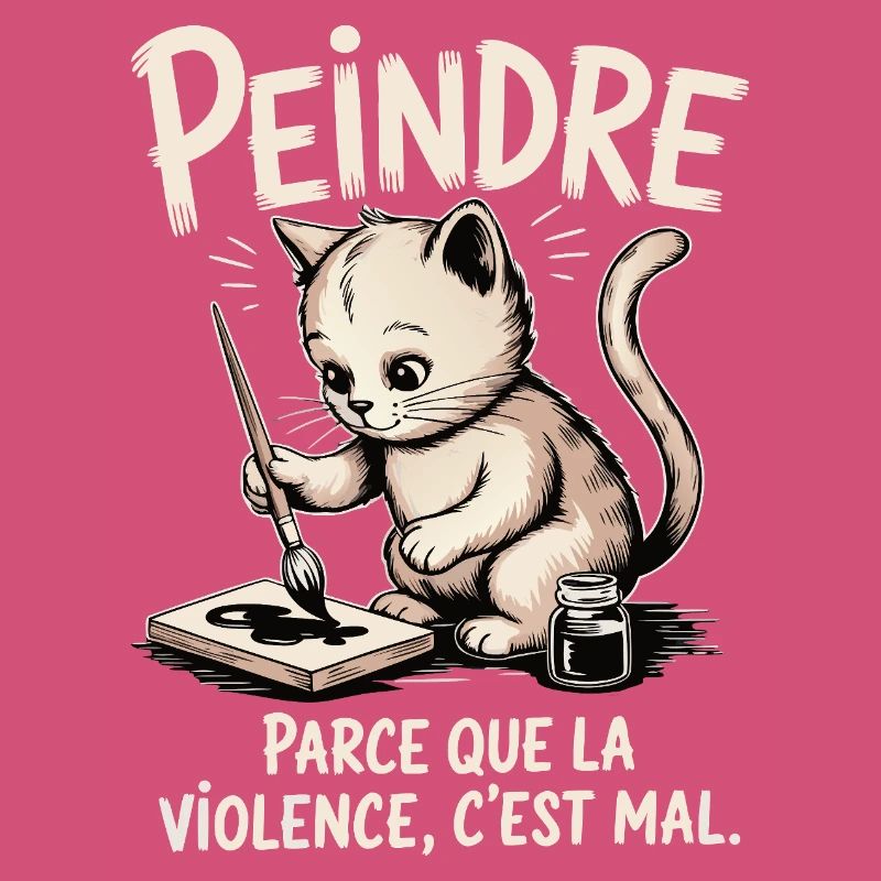 Peindre parce que la violence c'est mal