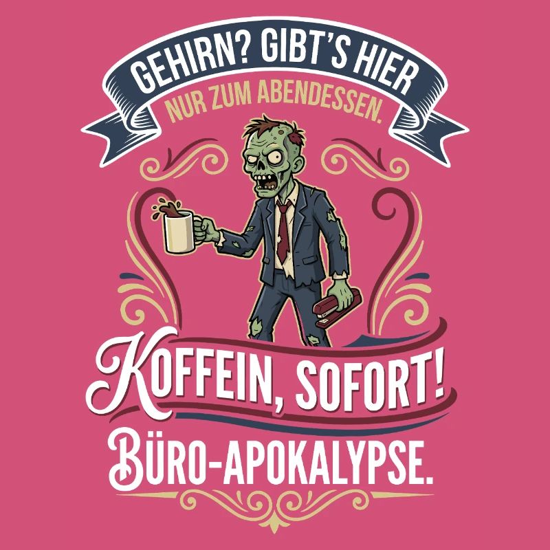 Coffee Zombie Office Apocalypse