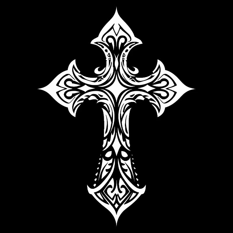 Glyphe de croix tribale ornée
