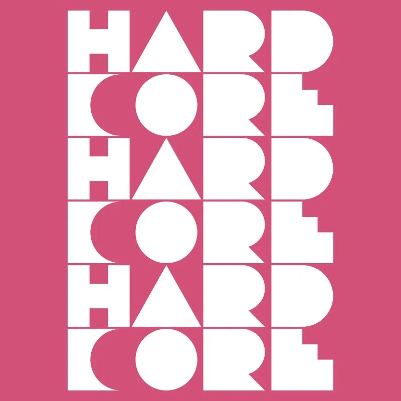 Typographie en grille hardcore