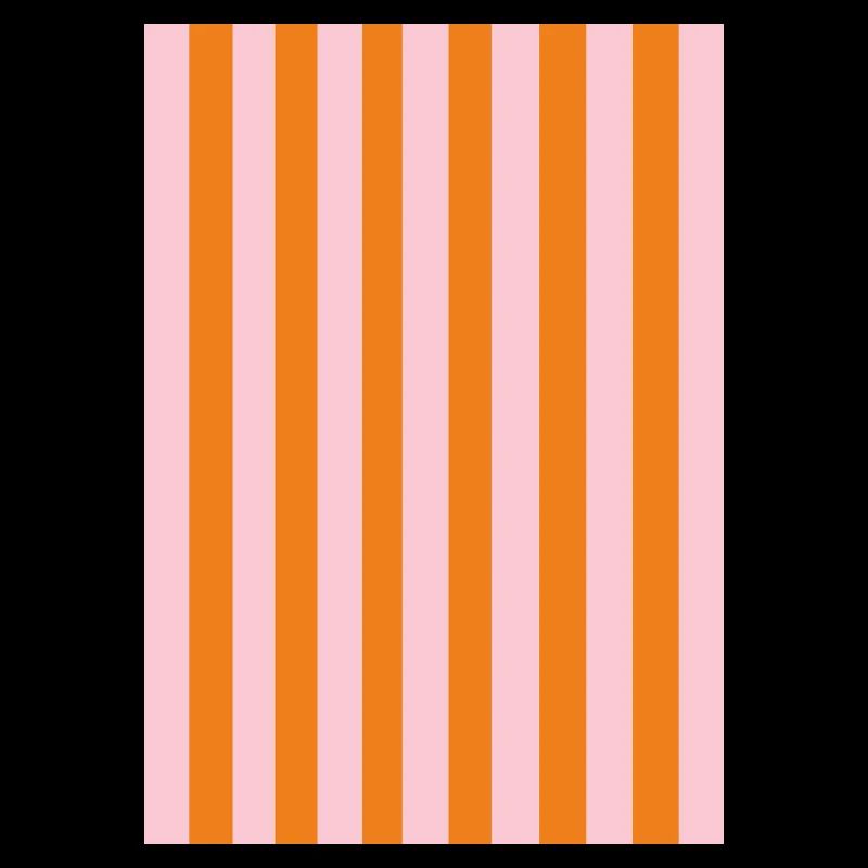 Stripes - orange pink personalizable