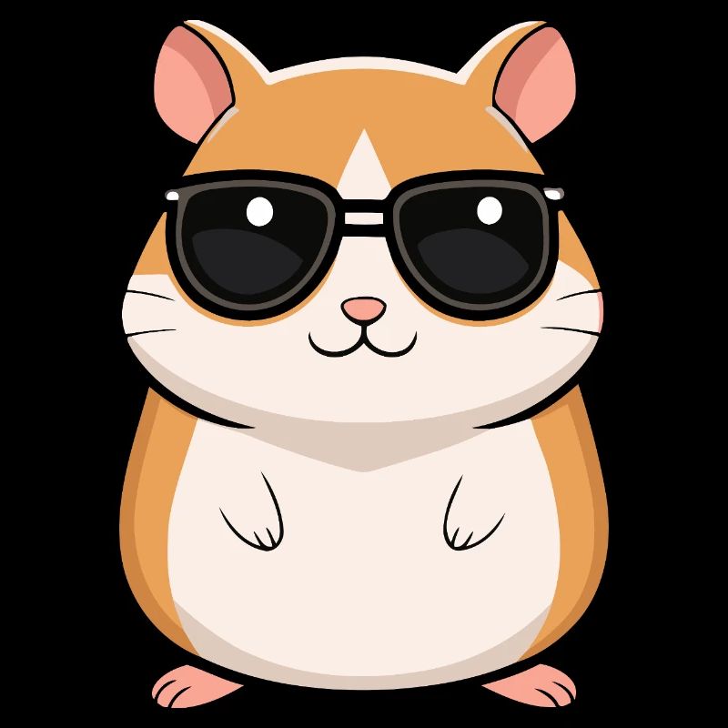 Hamster Cool à Lunettes de Soleil