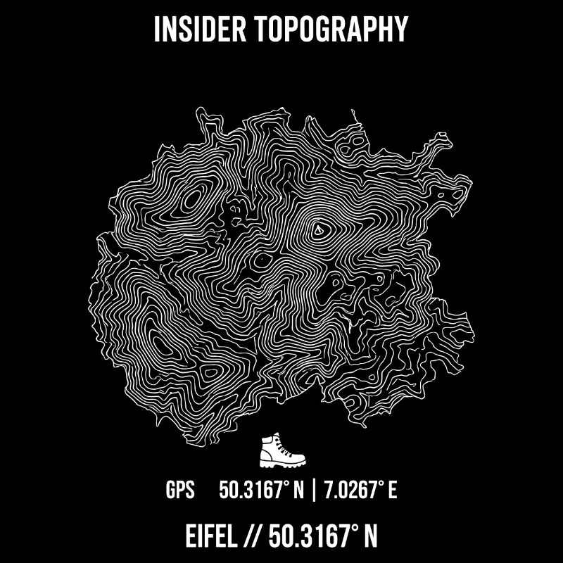 Eifel Topography Hiking GPS Coordinates