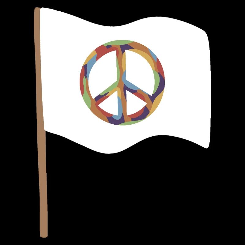 Drapeau du symbole de la paix de Kaleido
