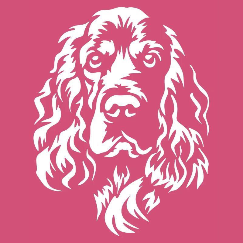 English Cocker Spaniel Head "Black Edition"