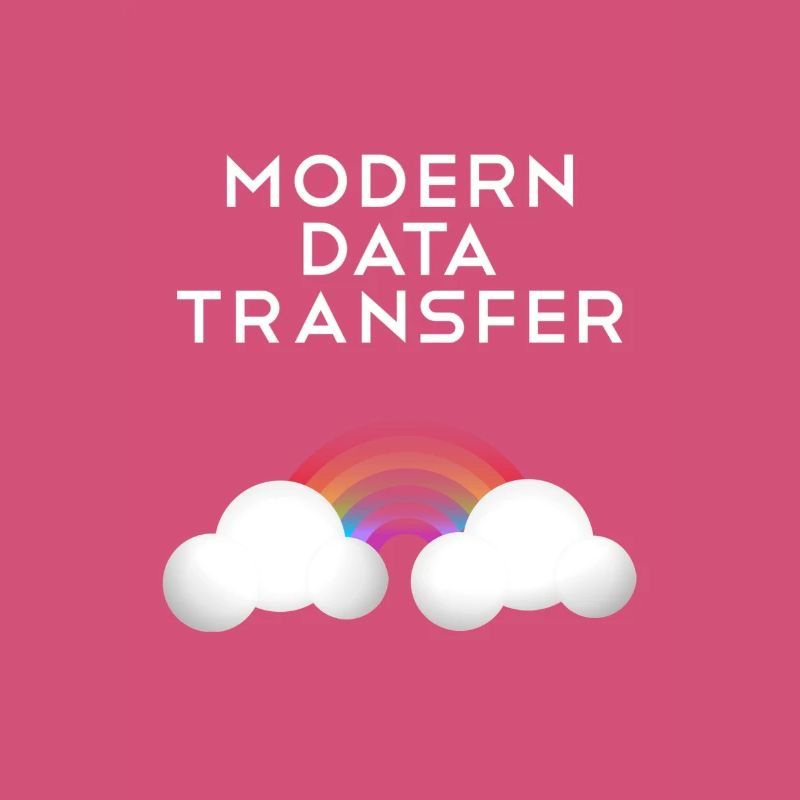 Moderne Datentransfer Wolken Informatiker Geschenk