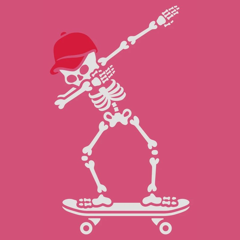 Dab dabbing skeleton skateboard skater