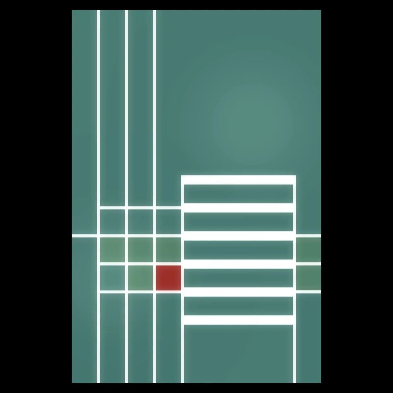 graphic line pattern in Bauhaus style