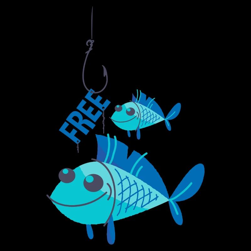 Poissons bleus en liberté